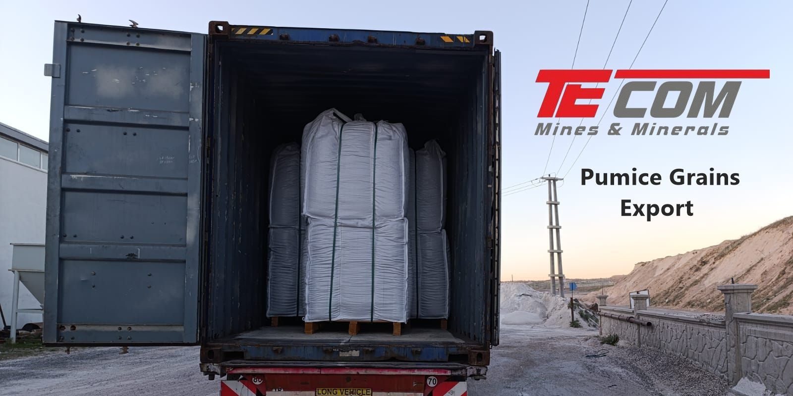 pumice grains export to the UK from Turkey