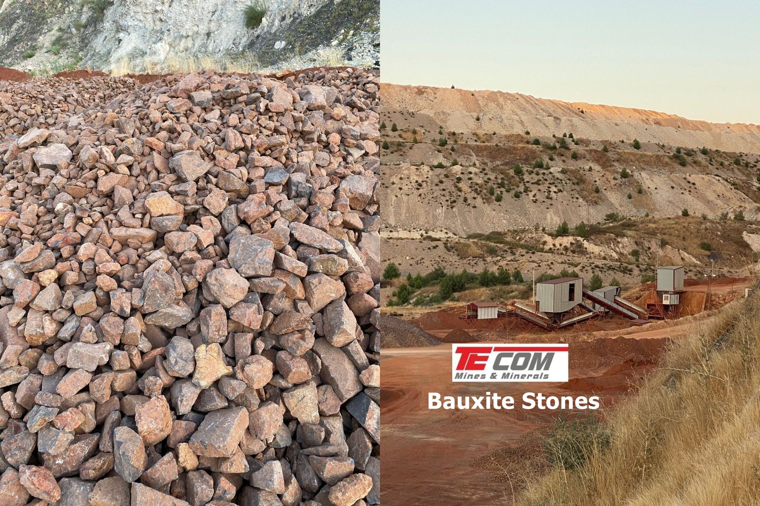 turkish origin bauxite stones in stock