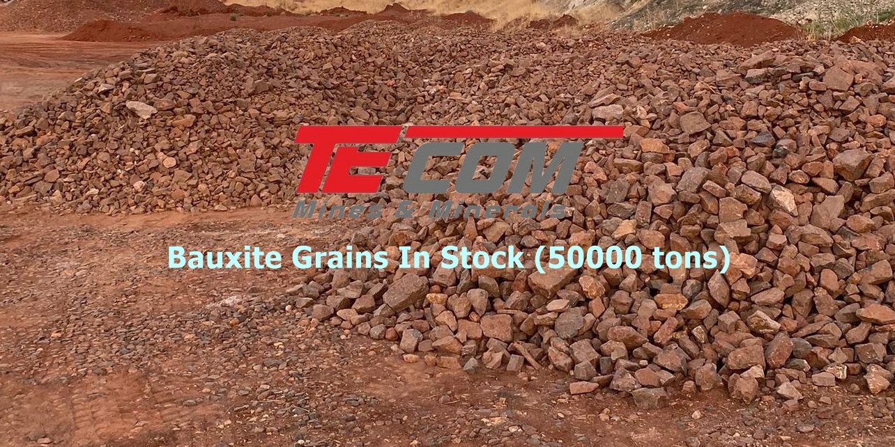 Turkish bauxite in stock 50000 tons for cement and aluminum production