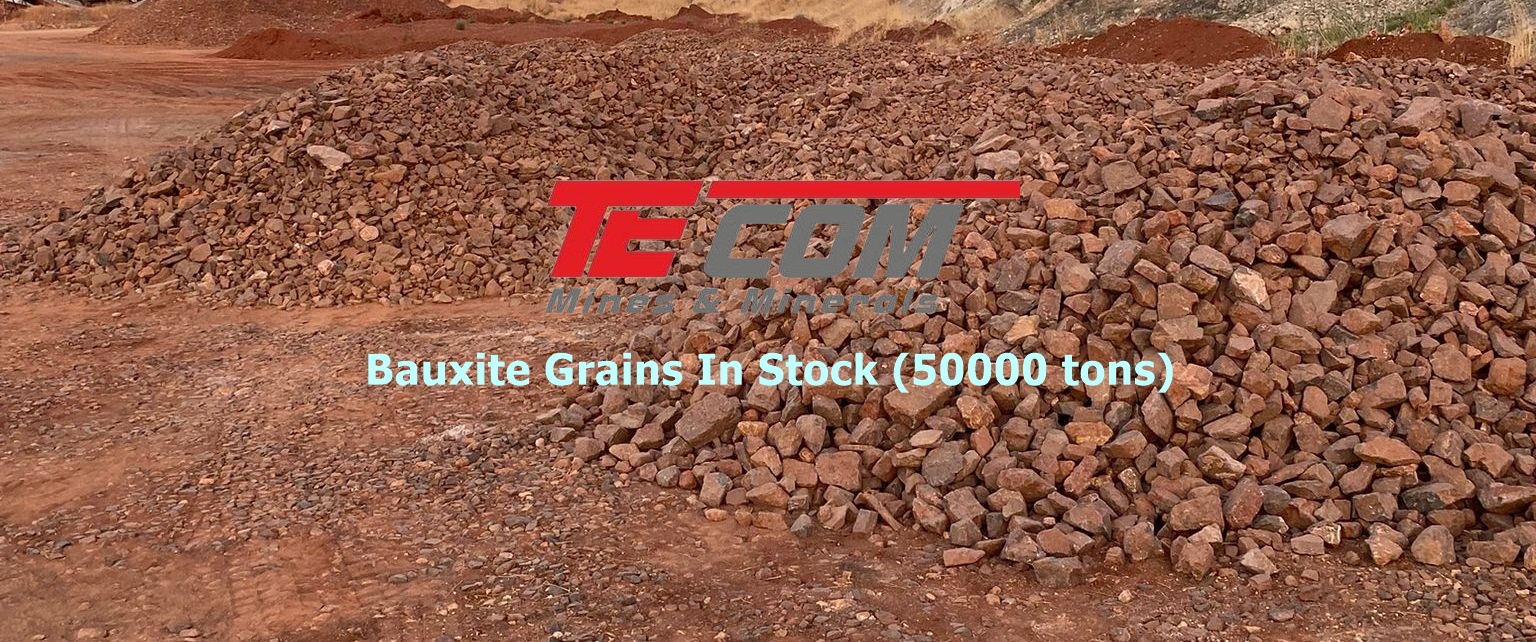 Turkish bauxite in stock 50000 tons for cement and aluminum production