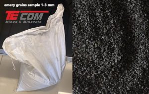 emery corundum grains (1-3 mm) sample to Belgium
