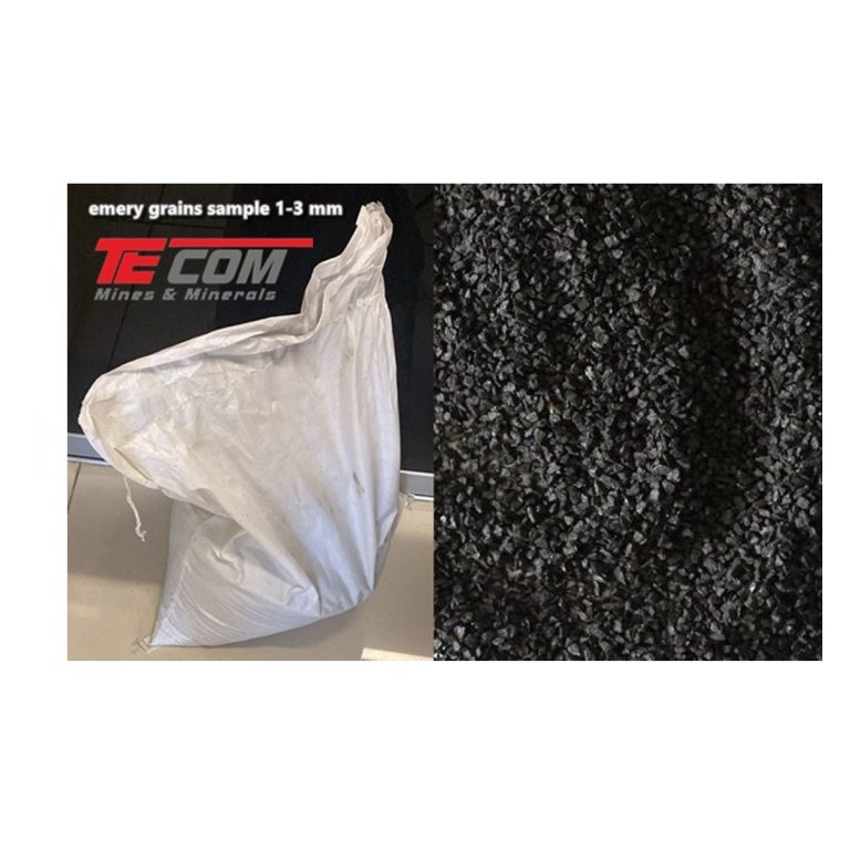 emery corundum grains (1-3 mm) sample to Belgium