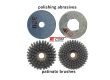 Polishing Abrasives plus Patinato Brushes To Create Leather Effect For Marble And Granite